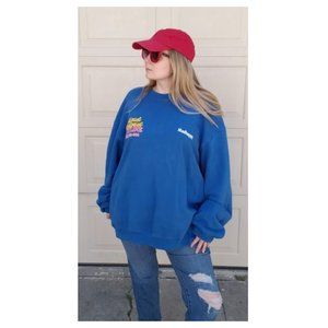 MADHAPPY Local Optimist Hotline Sweatshirt in Blue